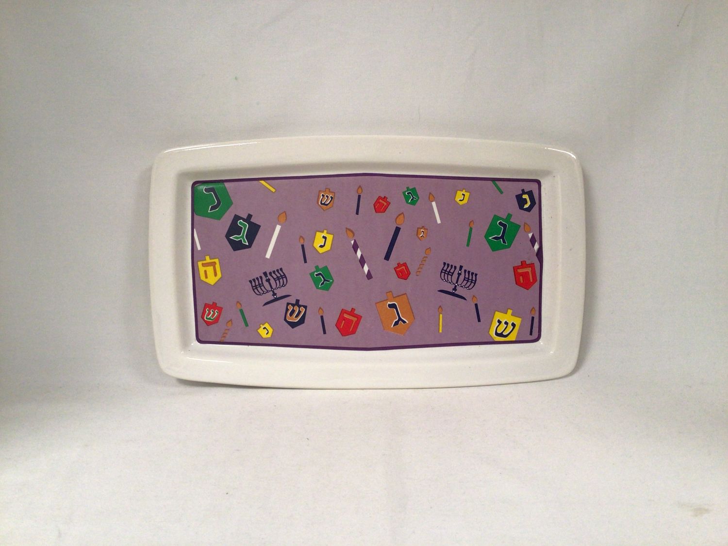 Colorful Hanukkah Tray 