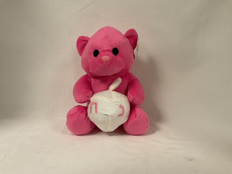Pink Bear with Dreidel