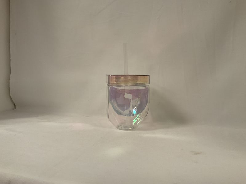Dreidel Tumbler with Straw