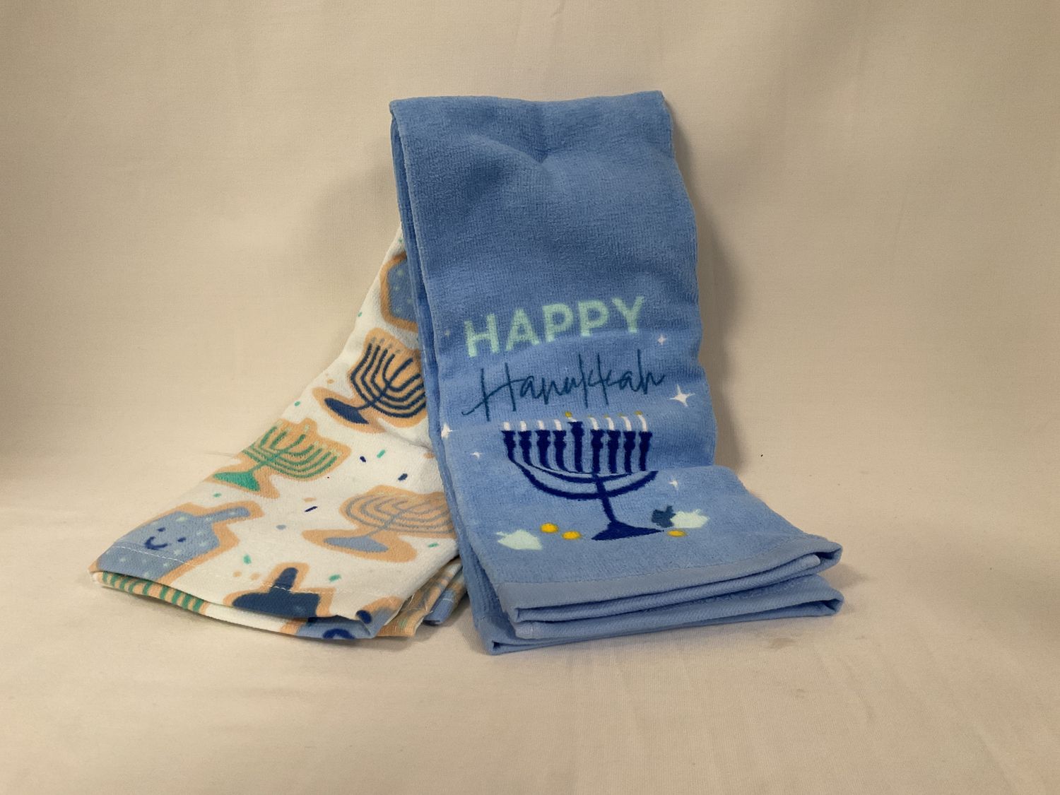 Set of Two Hanukkah Kitchen Towels