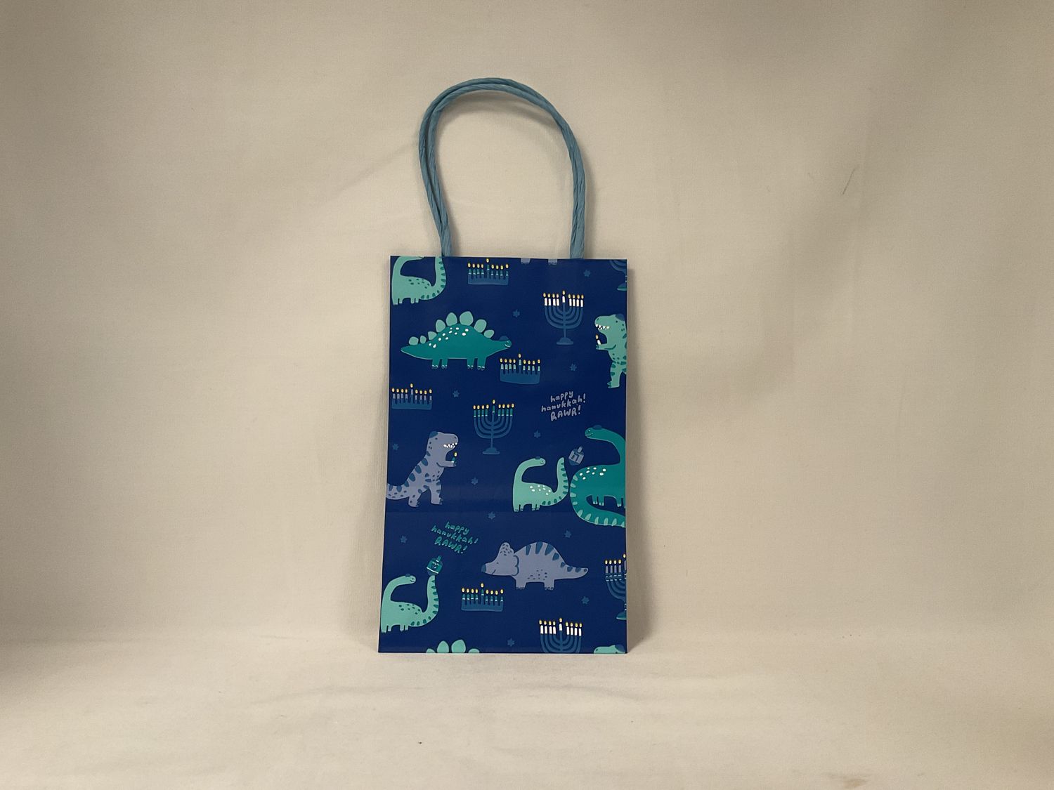 Dinosaur Menorah Gift Bag 