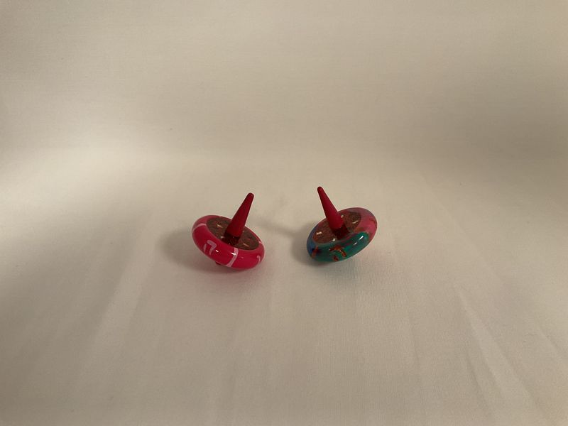 Mini Hand Painted Wood Dreidel Made in Israel Mini Hand Painted Wood Dreidel Made in Israel