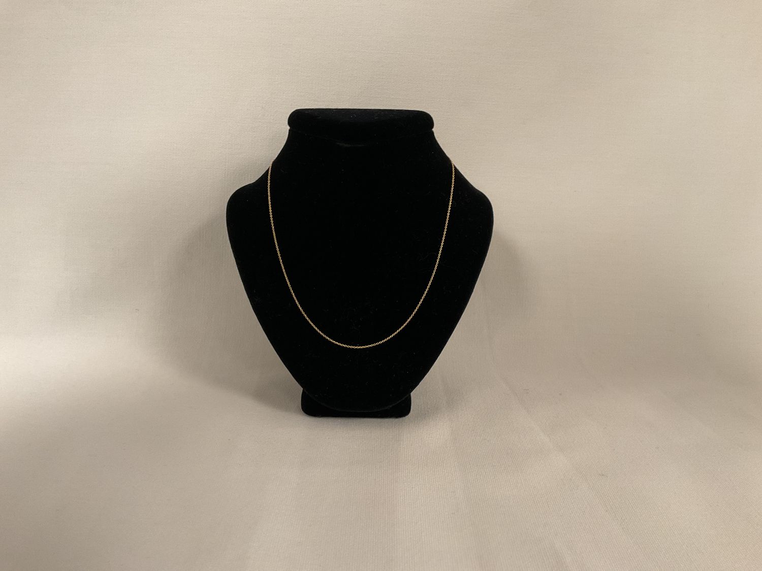 14K Yellow Gold 16&quot; Baby Cable Chain