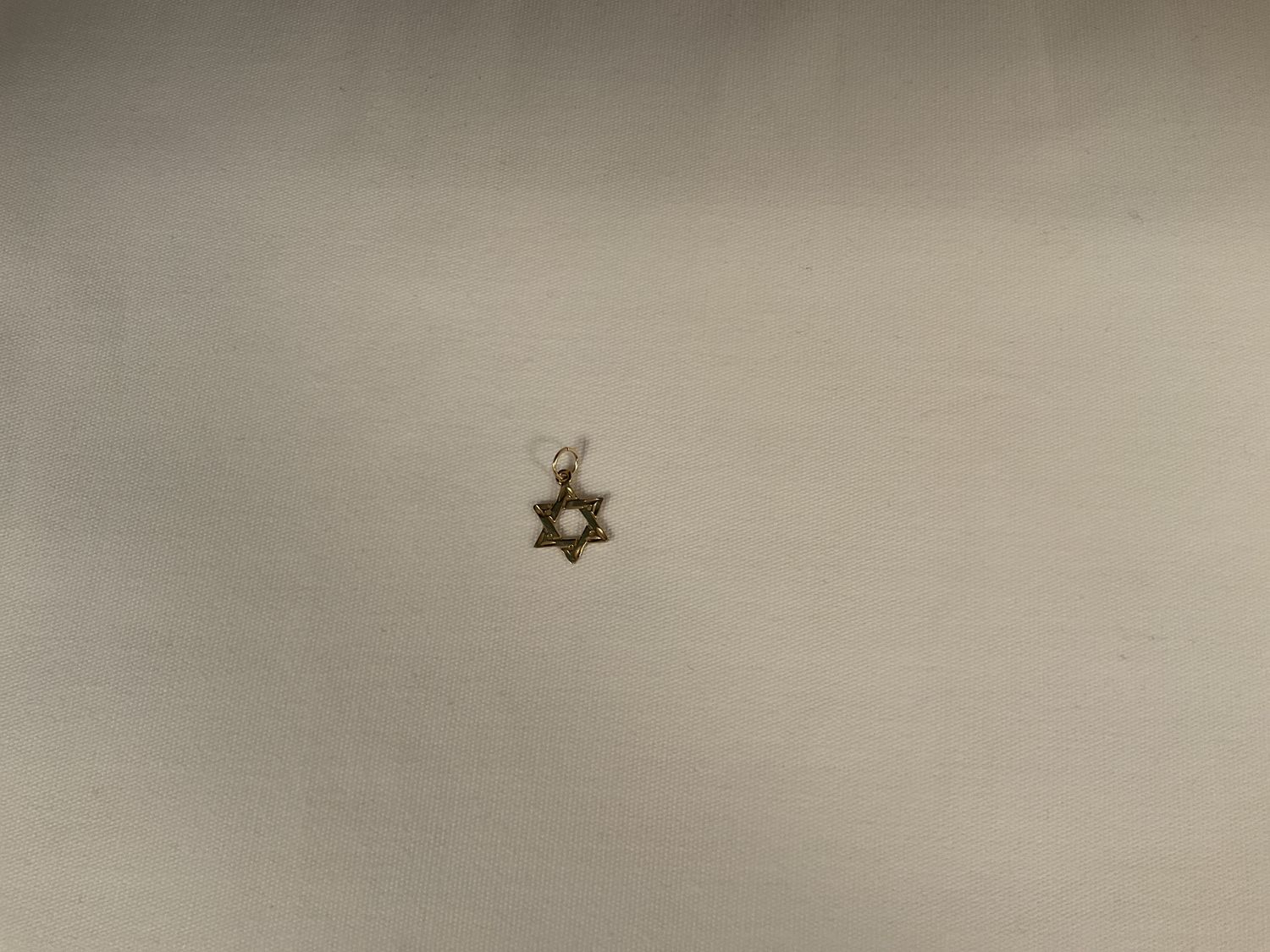 14K Diamond Cut Star of David Pendant