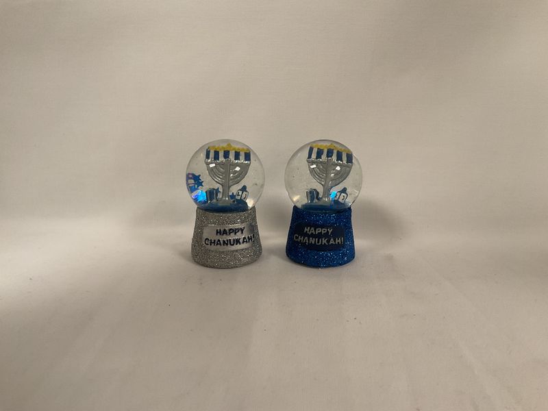 Happy Chanukah Mini Hand Painted Snow Globe