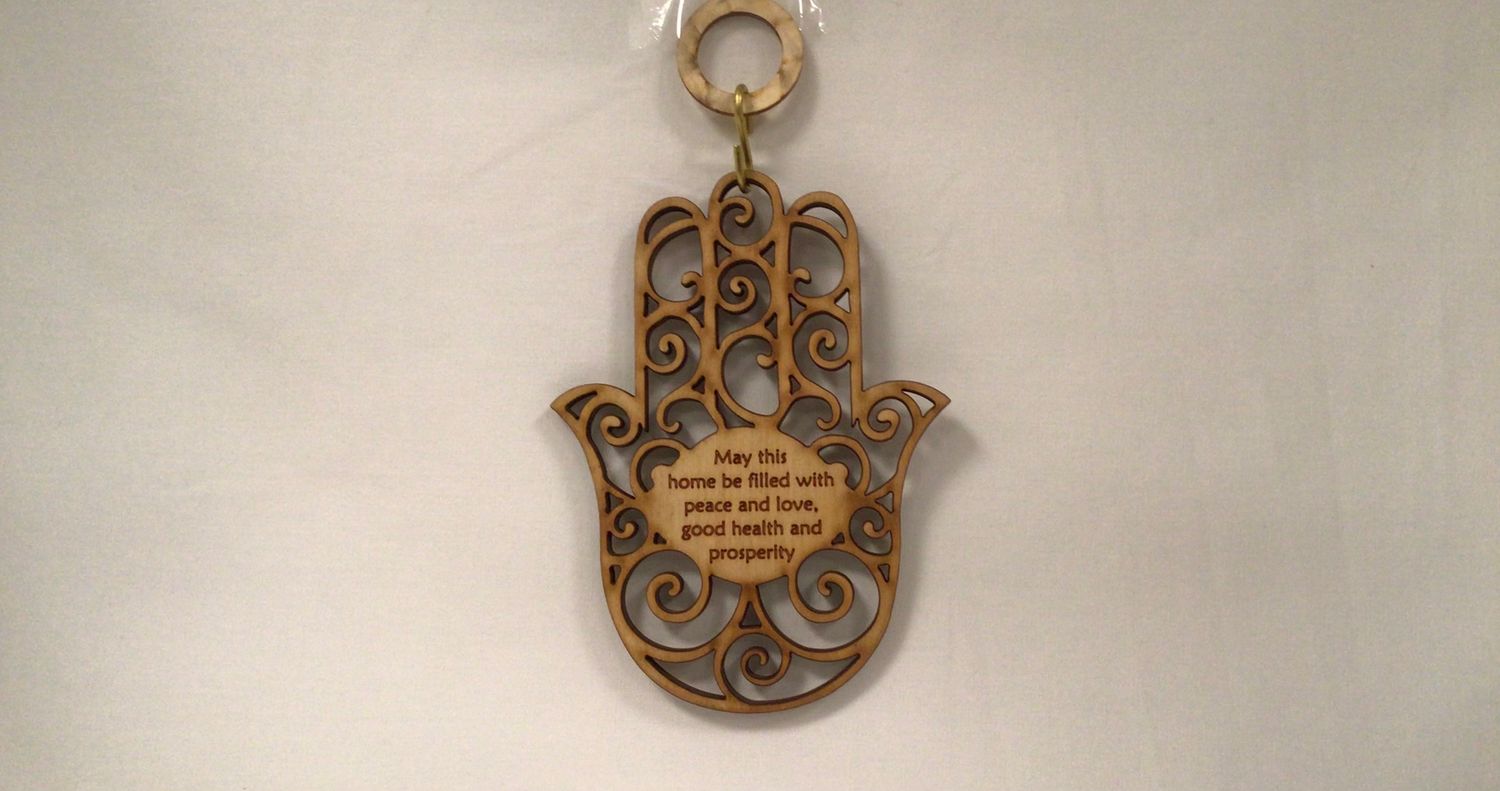 Hamsa Home Blessing Wall or Window Hanging