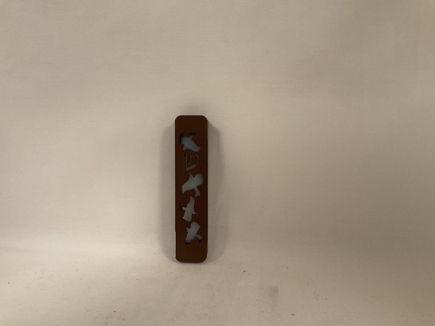 Cascade of Doves Mezuzah -Brown