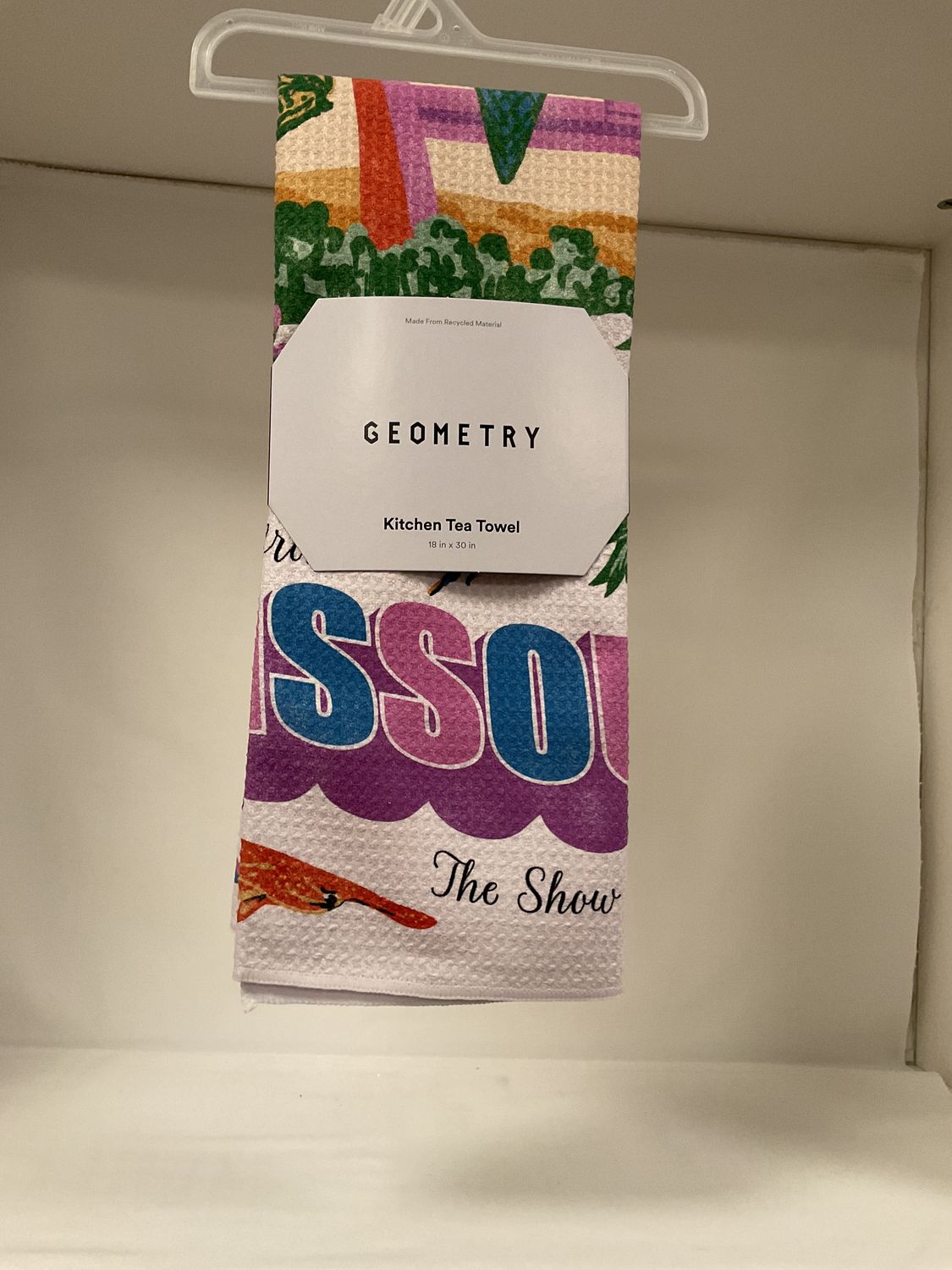 Geometry Greetings From Missouri Tea Towel Geometry Greetings From Missouri Tea Towel