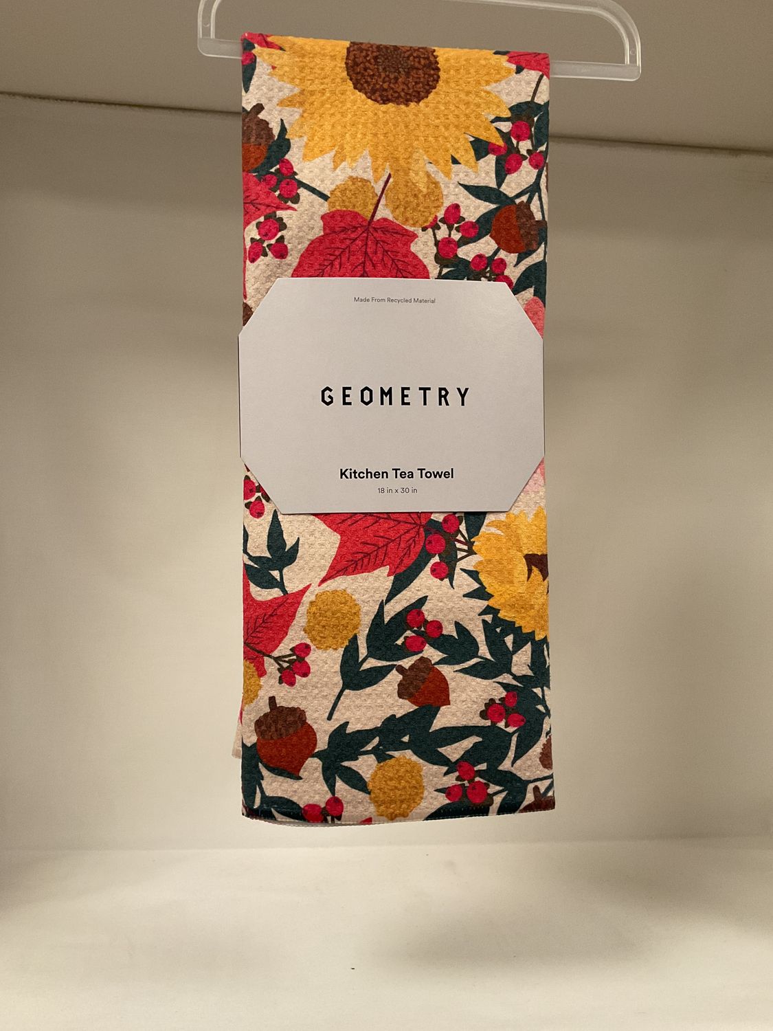 Geometry Autumn Blooms Tea Towels