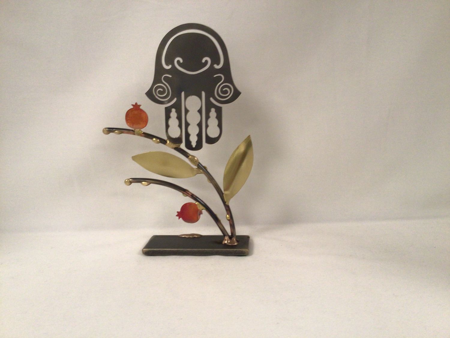Hamsa with Pomegranates on Stand