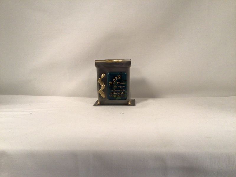 Small Saves a Life Tzedakah Box: Green Small Saves a Life Tzedakah Box: Green