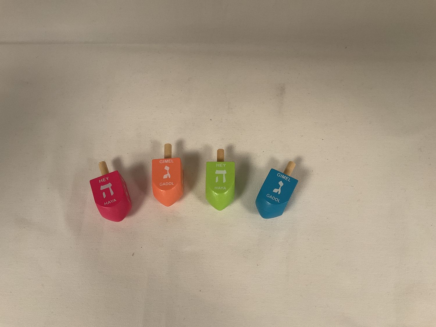 Small Painted Wood Dreidel Small Painted Wood Dreidel