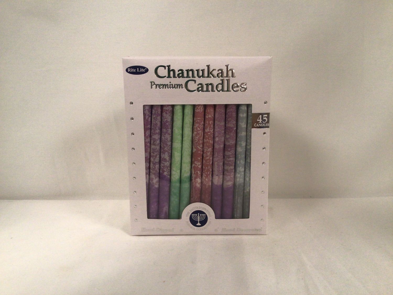 Frosted Rustic Colored Premium Chanukah Candles