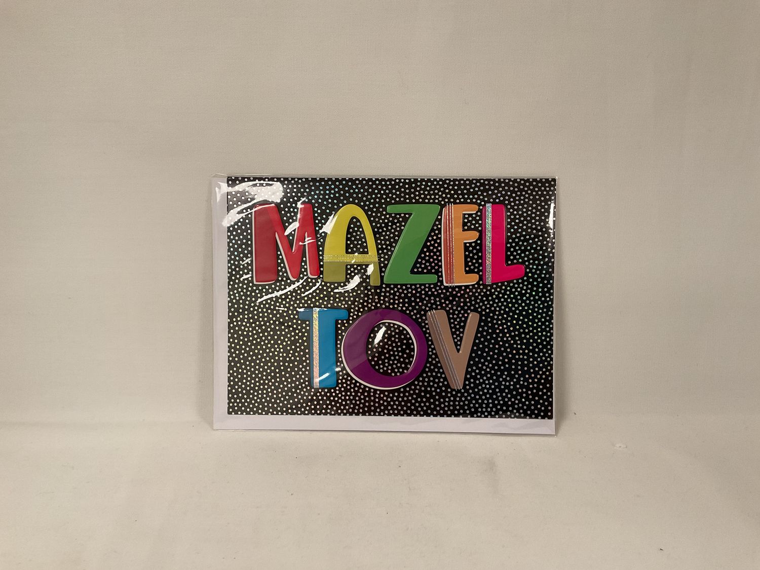 Mazel Tov Silver Dot Card Mazel Tov Silver Dot Card