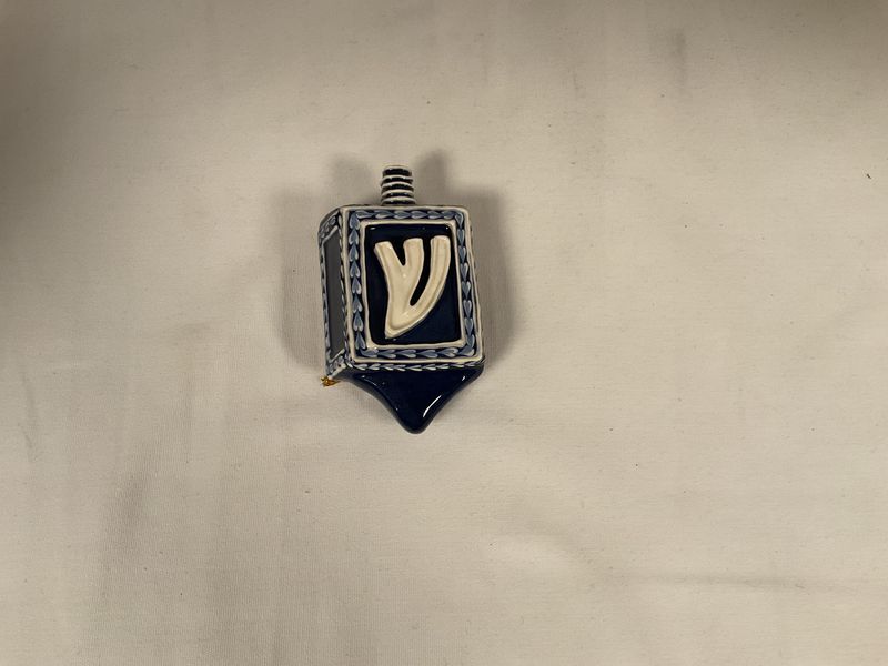 Hand Painted Ceramic Dreidel