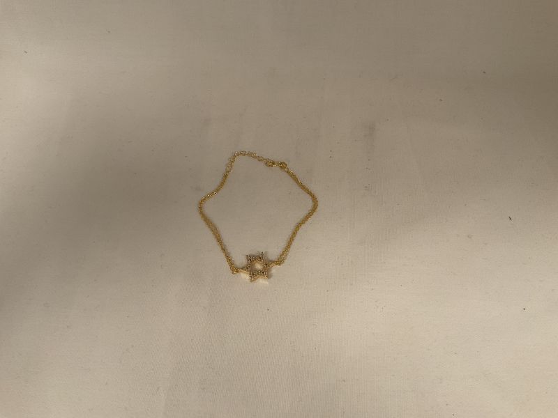 Star of David Sparkling Bracelet with CZ Stones 