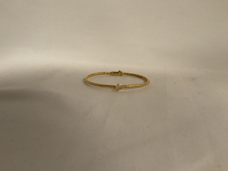 Star of David Bangle Bracelet- gold 