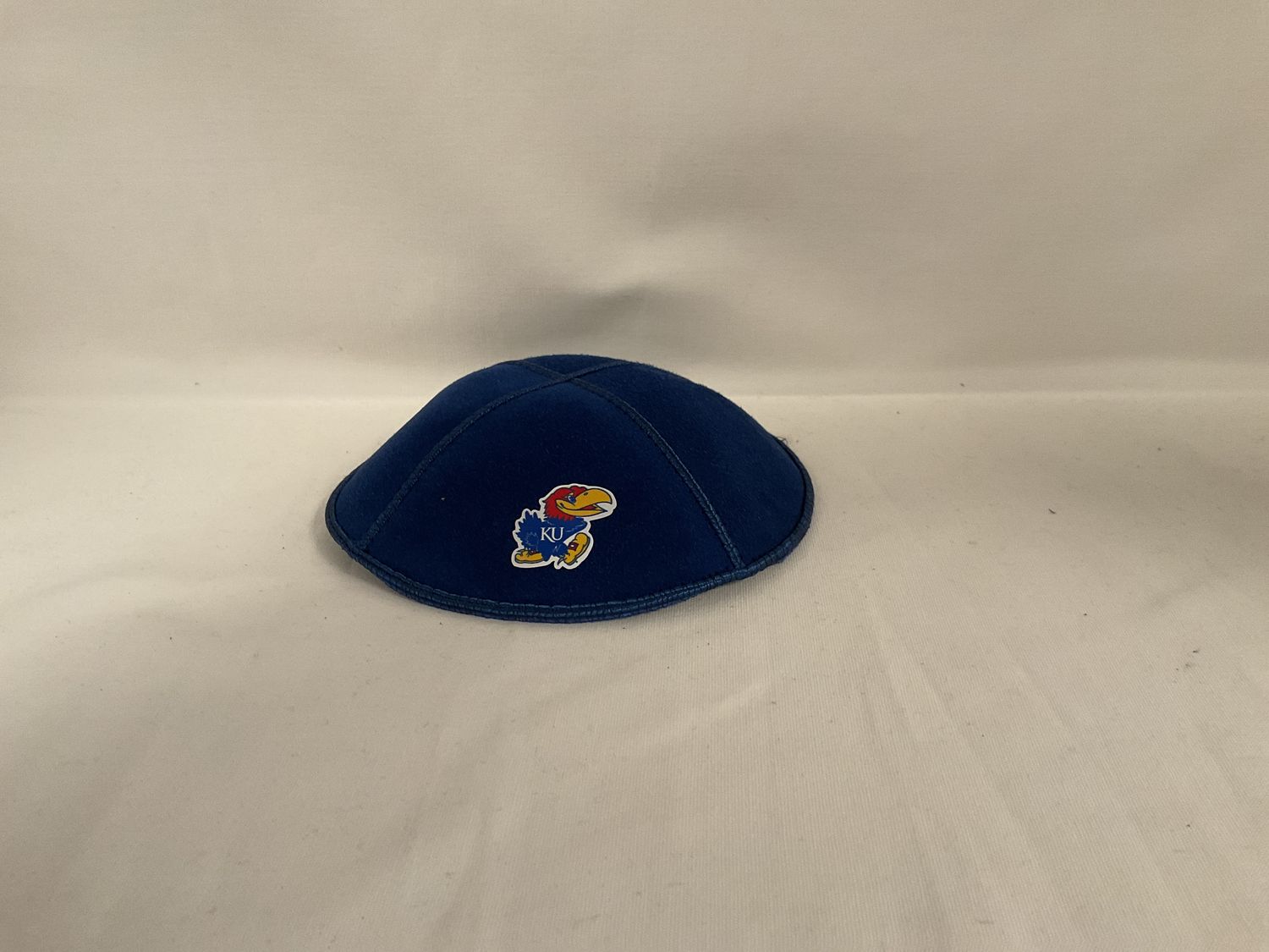 KU Jayhawk Blue Suede Kippah