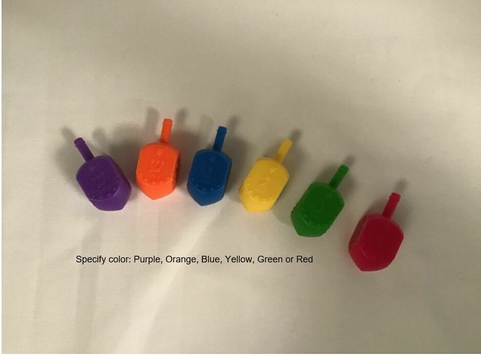 Plastic Dreidels- Assorted Colors Plastic Dreidels- Assorted Colors