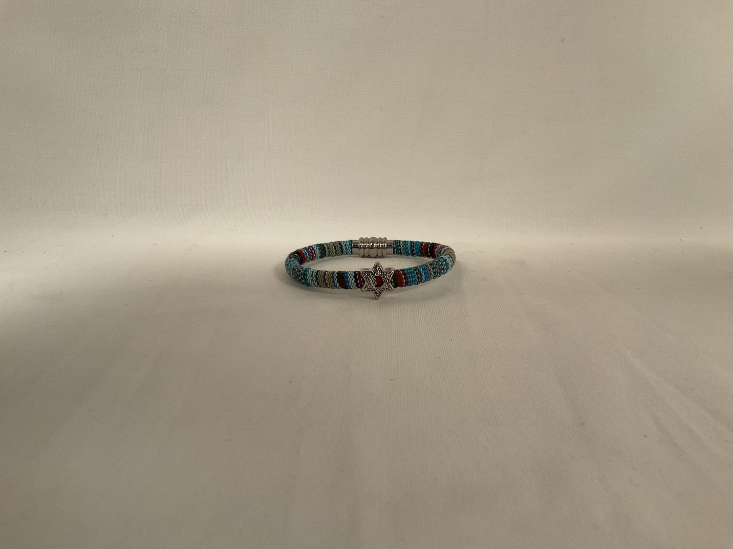 Hollow Star Cotton Bracelet , Cerulean Hollow Star Cotton Bracelet , Cerulean