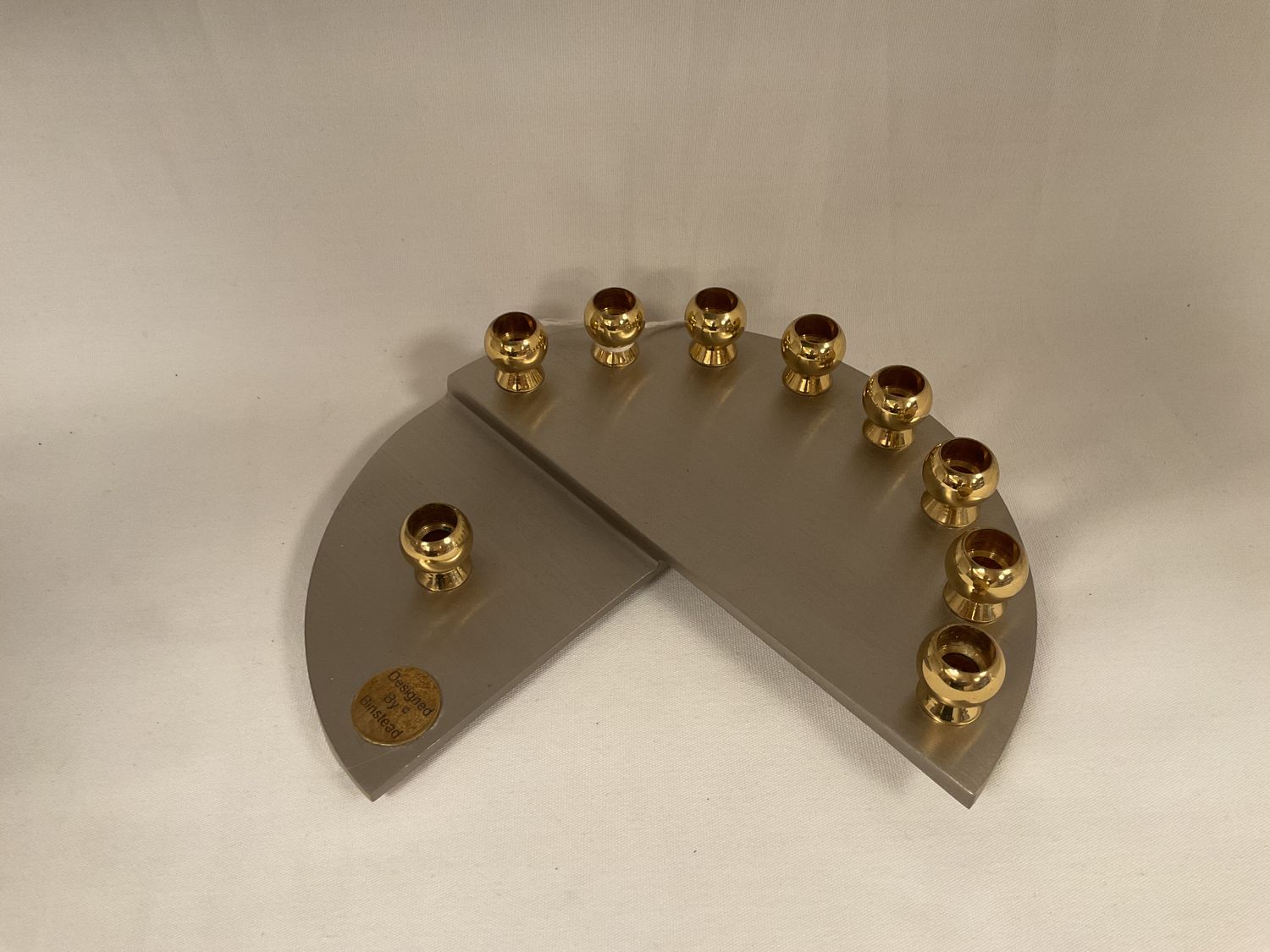 Brass Round Menorah Brass Round Menorah