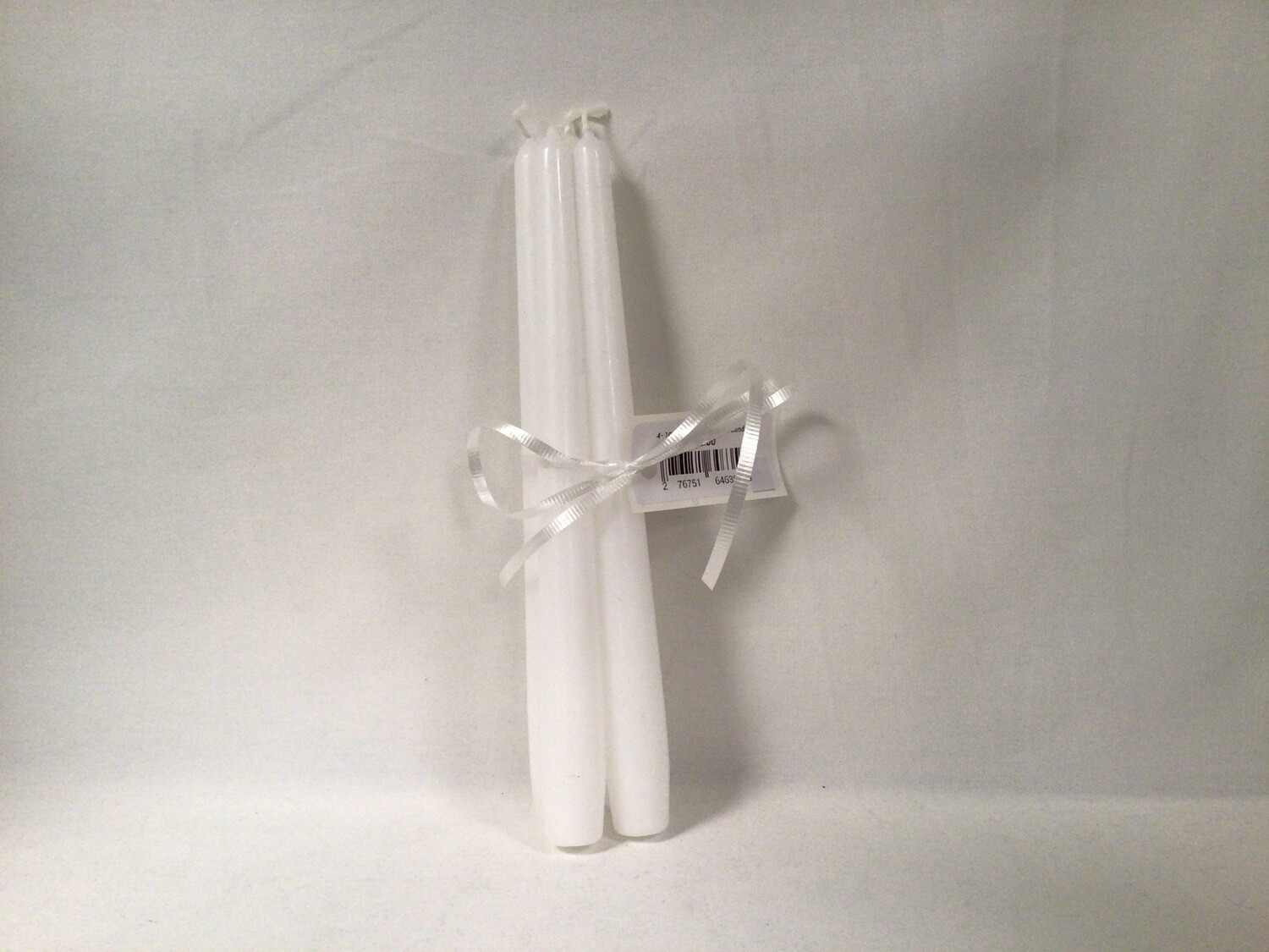 4- 10" Pure White Shabbat Candles 4- 10" Pure White Shabbat Candles
