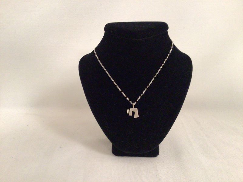 Sterling Silver Petite Chai Necklace on 18" Chain Sterling Silver Petite Chai Necklace on 18" Chain