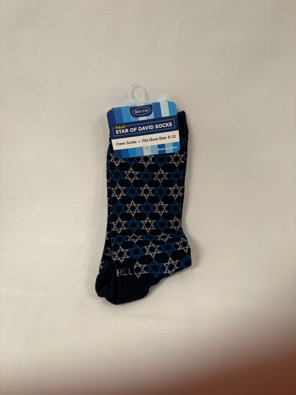 Star of David Socks-Adult Crew