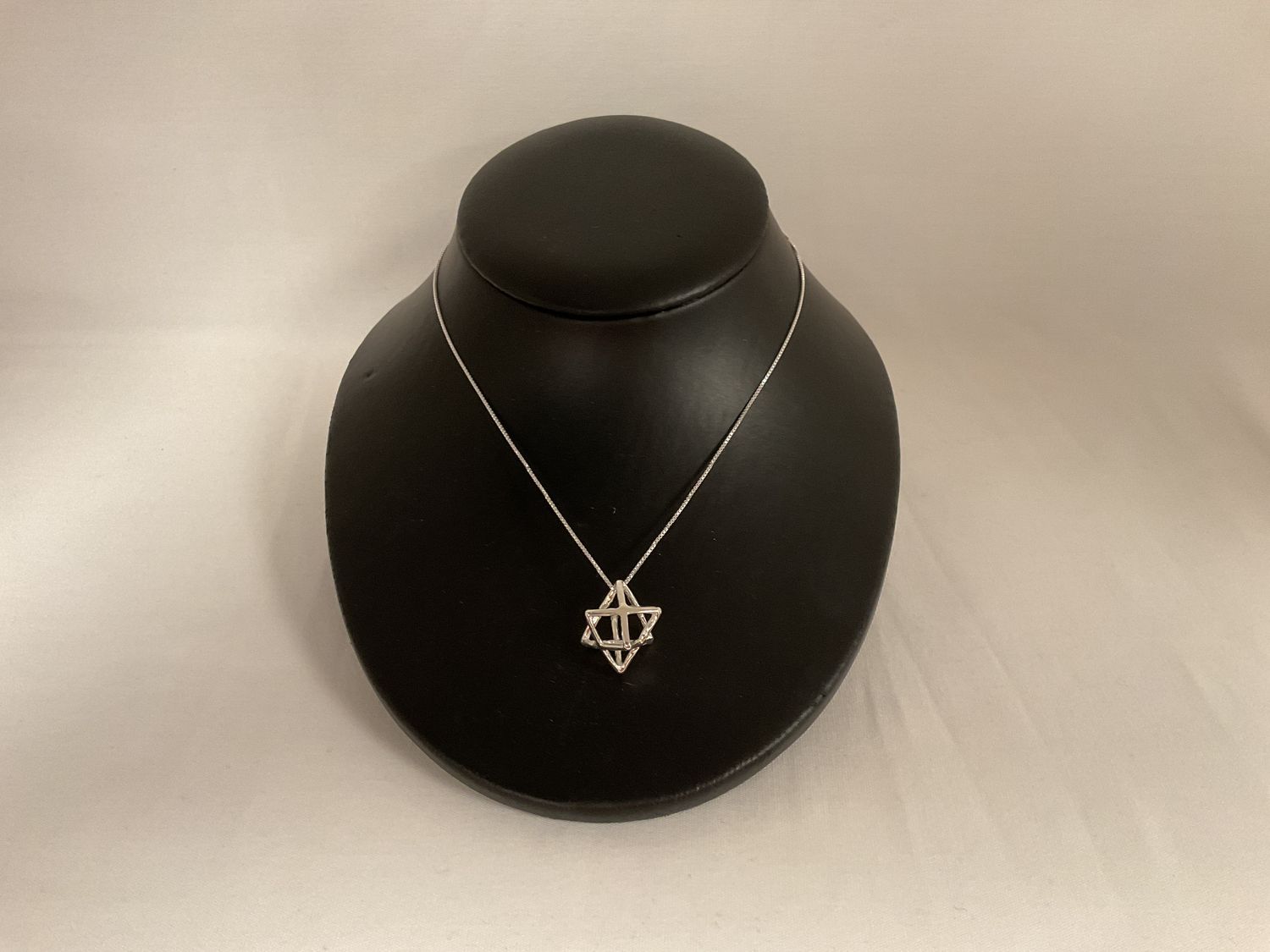 Large Sterling Silver Merkava Star of David Necklace on 18" Chain