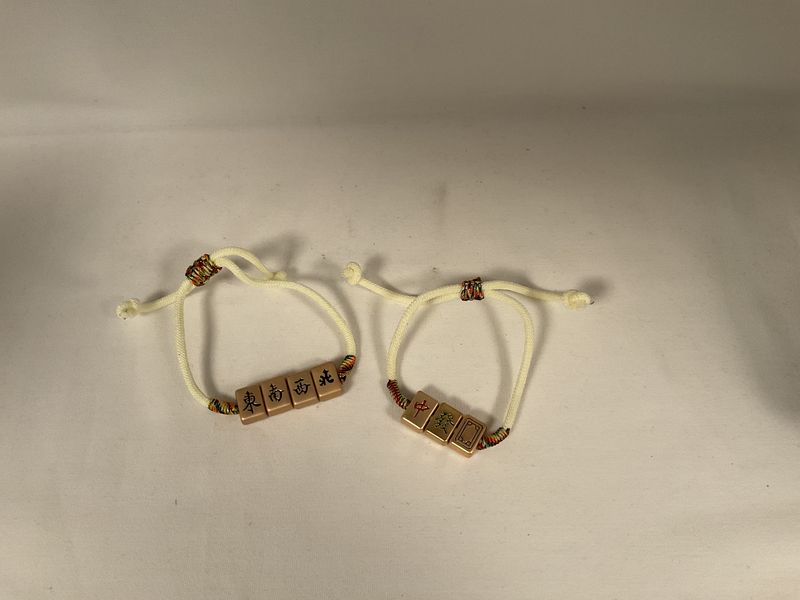 Mah Jongg Tile Rope Bracelet