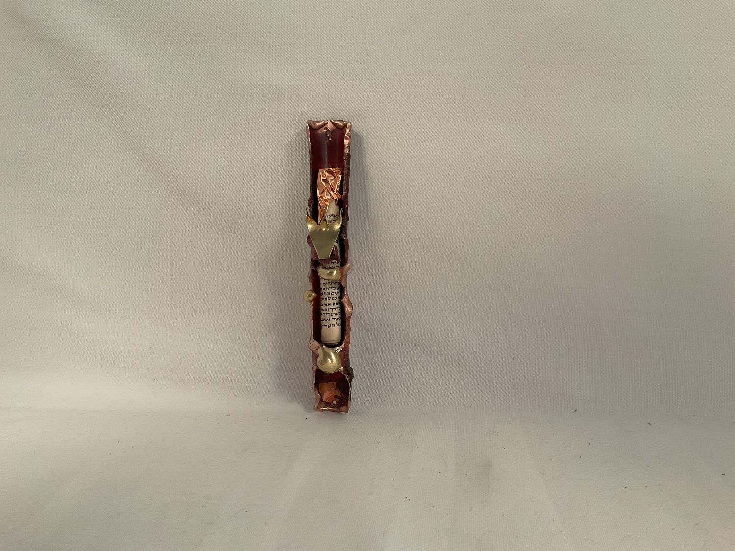 Copper Wrapped Mezuzah 