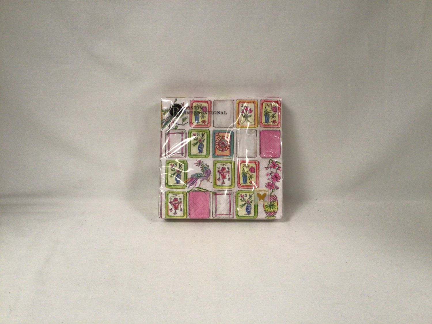 Pink Mah Jongg Cocktail Napkin