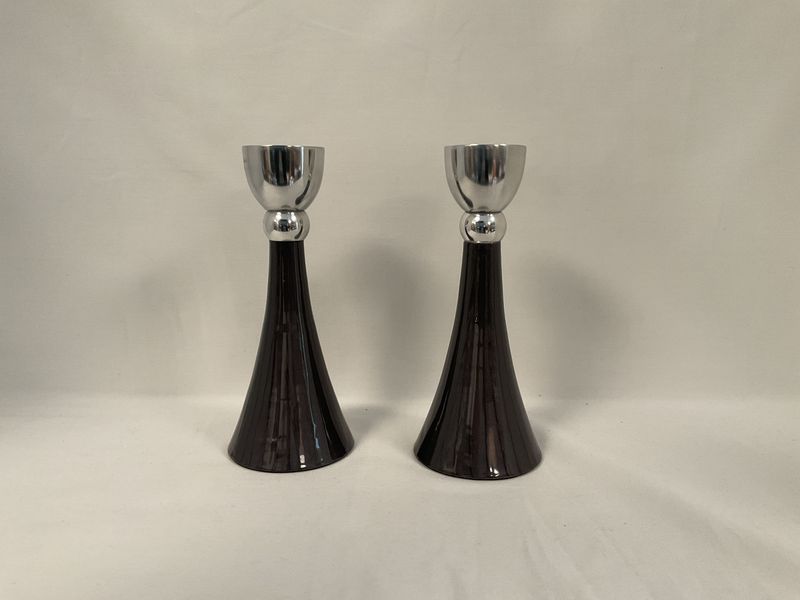Smoke Grey Candlesticks
