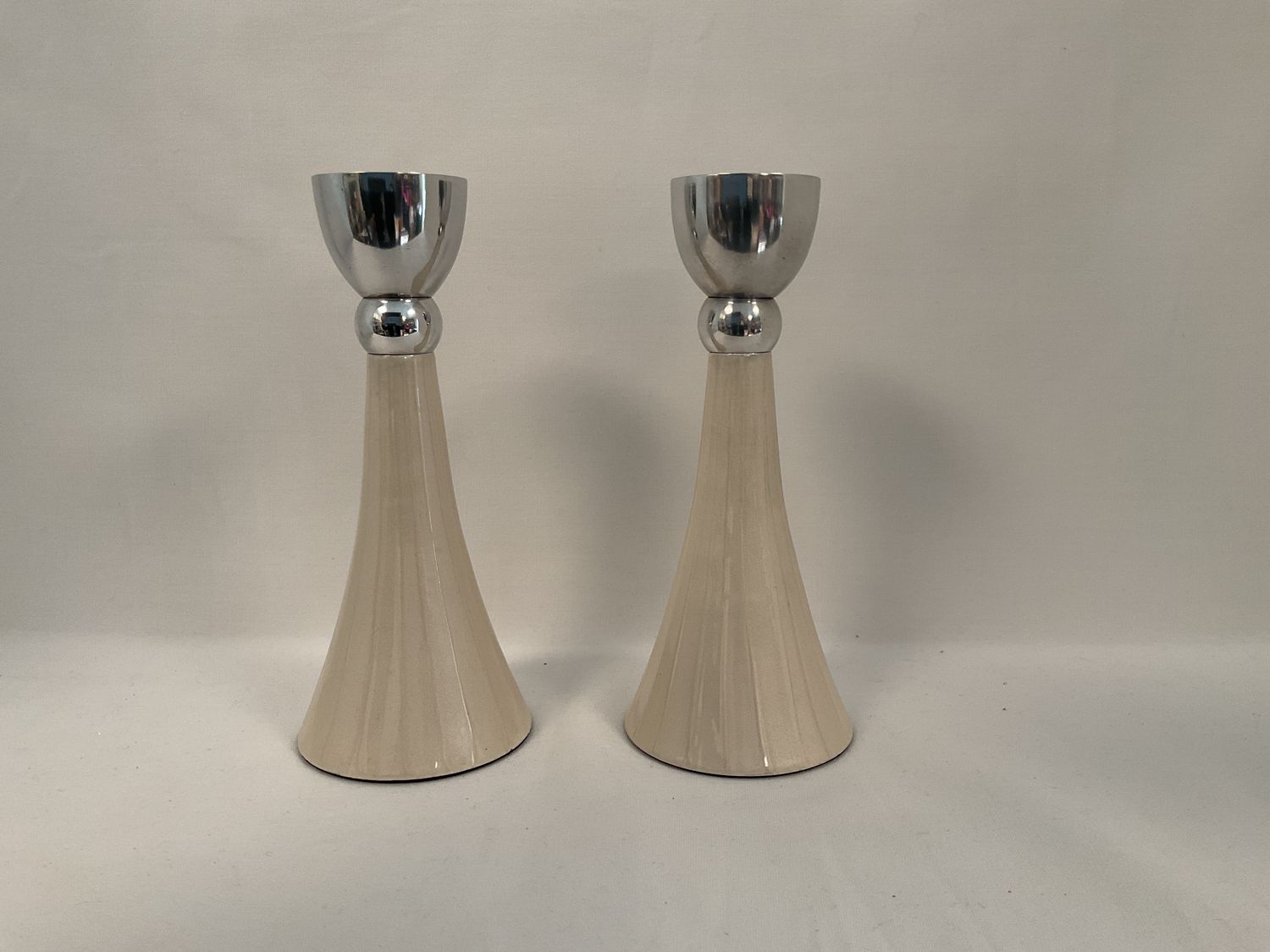 Cream Candlesticks