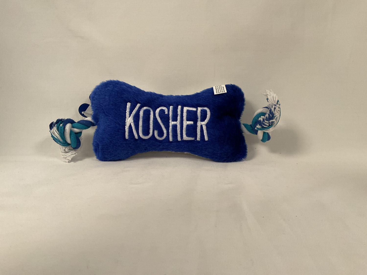 Kosher Dog Bone Tug and Squeak Toy Kosher Dog Bone Tug and Squeak Toy