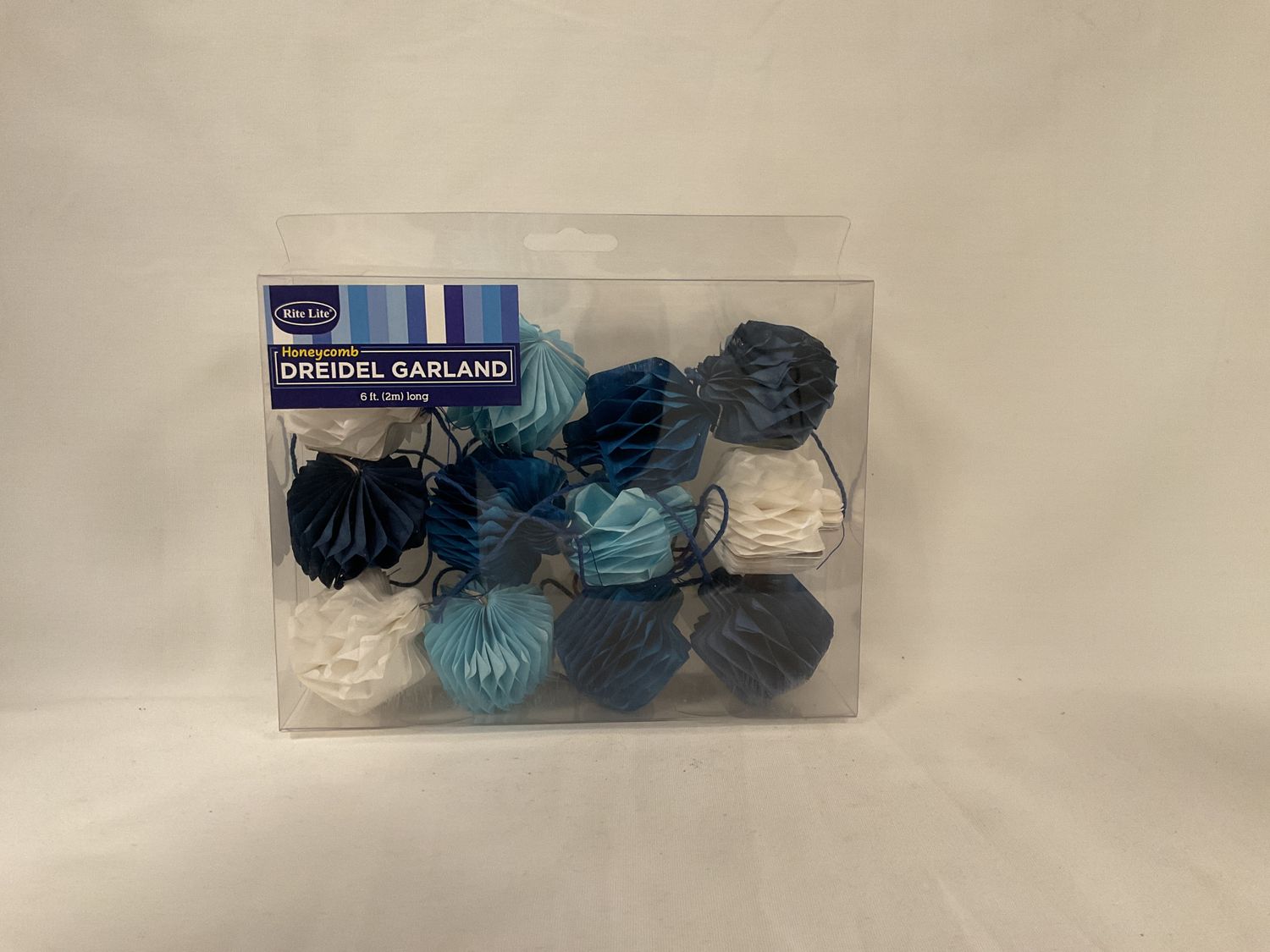 Honeycomb Dreidel Garland, 6 ft Honeycomb Dreidel Garland, 6 ft