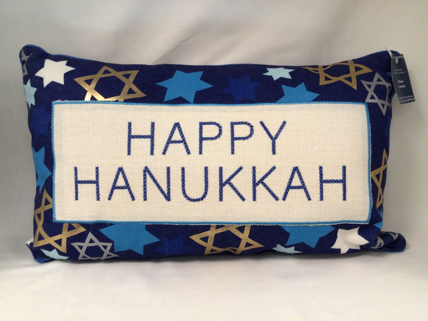 Indoor Thro Happy Hanukkah Pillow Indoor Thro Happy Hanukkah Pillow