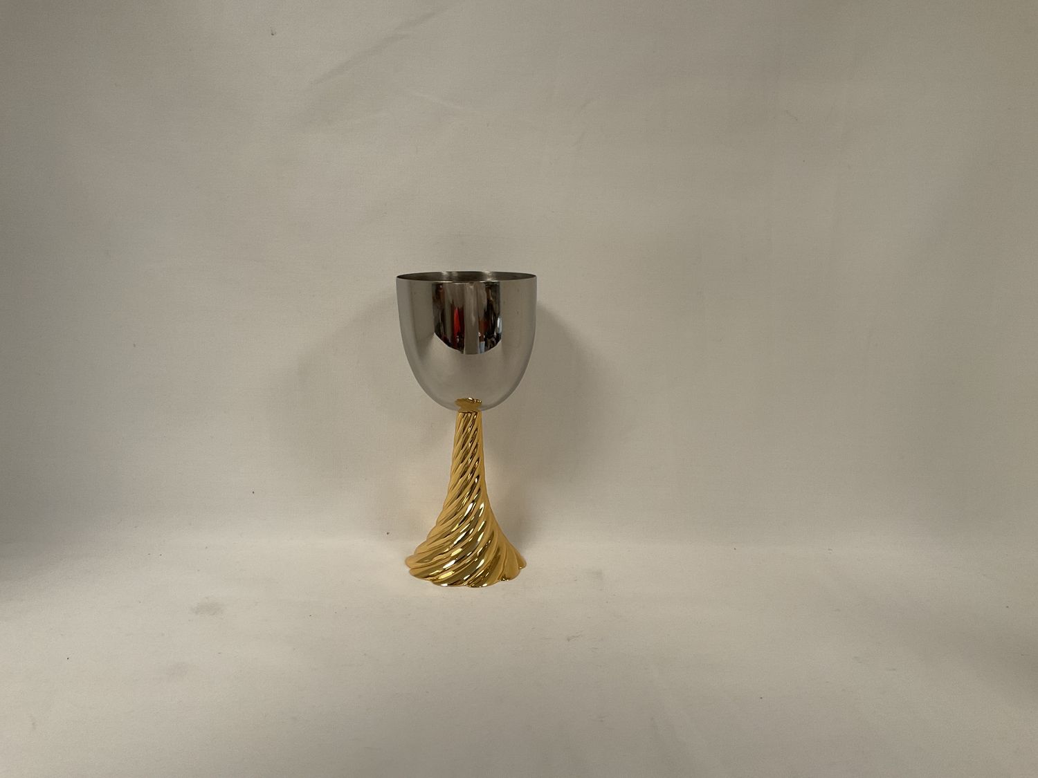 Twist Kiddish Cup Silver and Gold Twist Kiddish Cup Silver and Gold