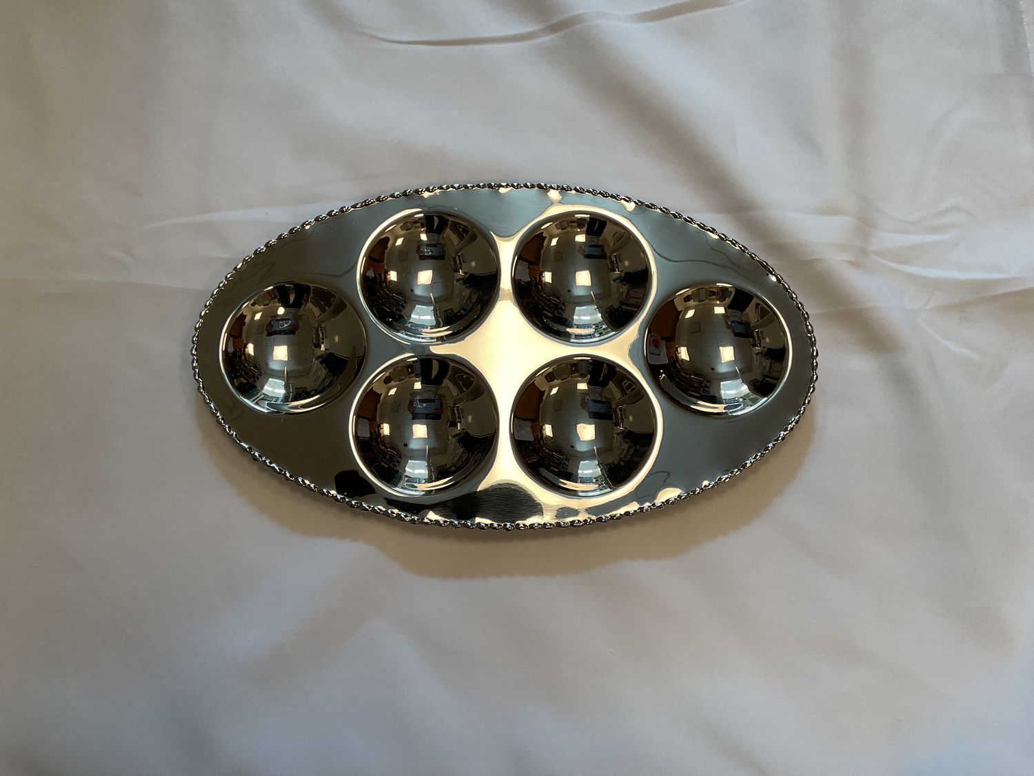 Michael Aram Molten Stainless Steel Seder Plate Michael Aram Molten Stainless Steel Seder Plate