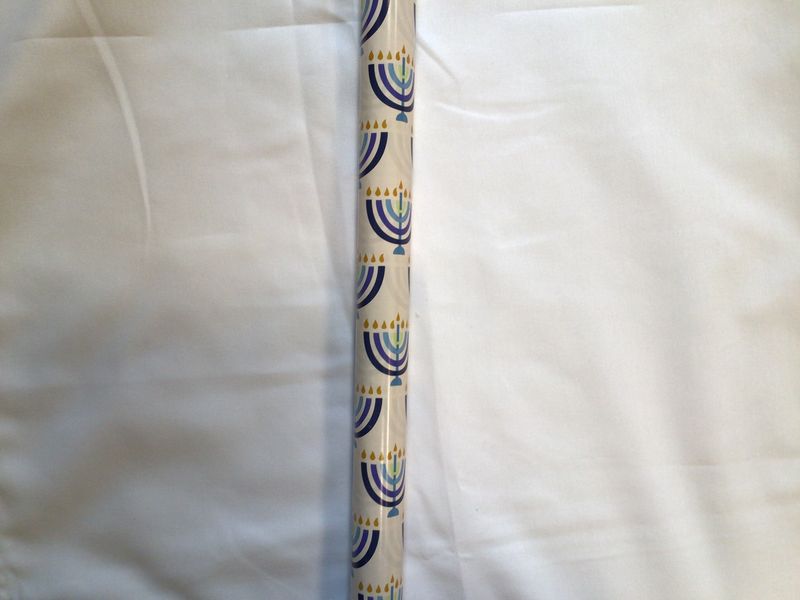 Hanukkah Menorah Gift Wrap