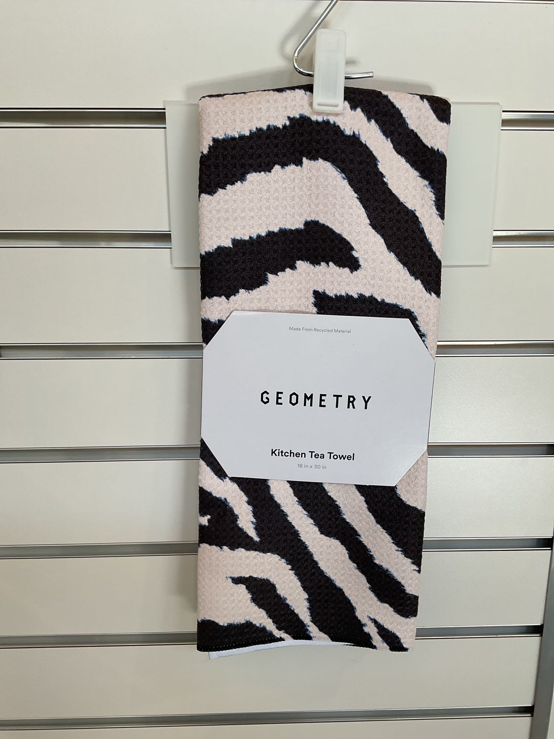 Geometry Zira Black Tea Towel