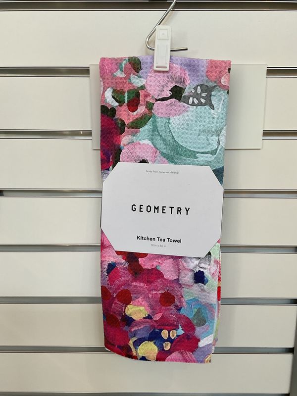 Geometry Pink Fields of Joy Tea Towel Geometry Pink Fields of Joy Tea Towel