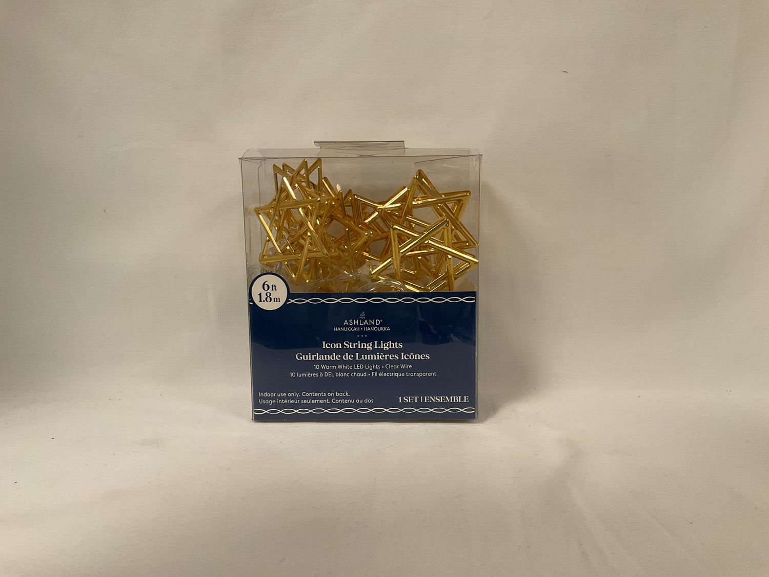Gold Star of David LED String Lights