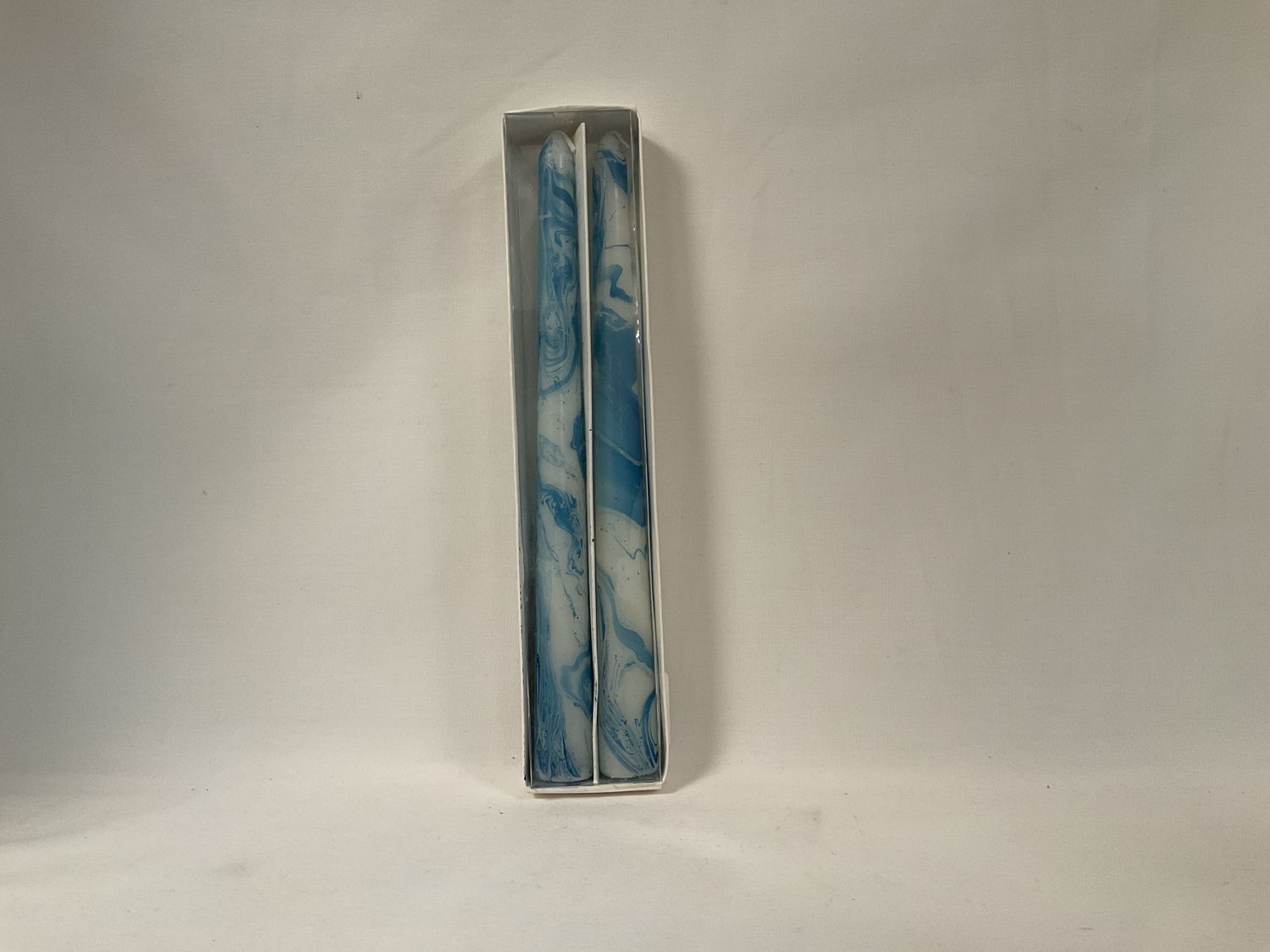Blue Swirl Tapered Candles Blue Swirl Tapered Candles