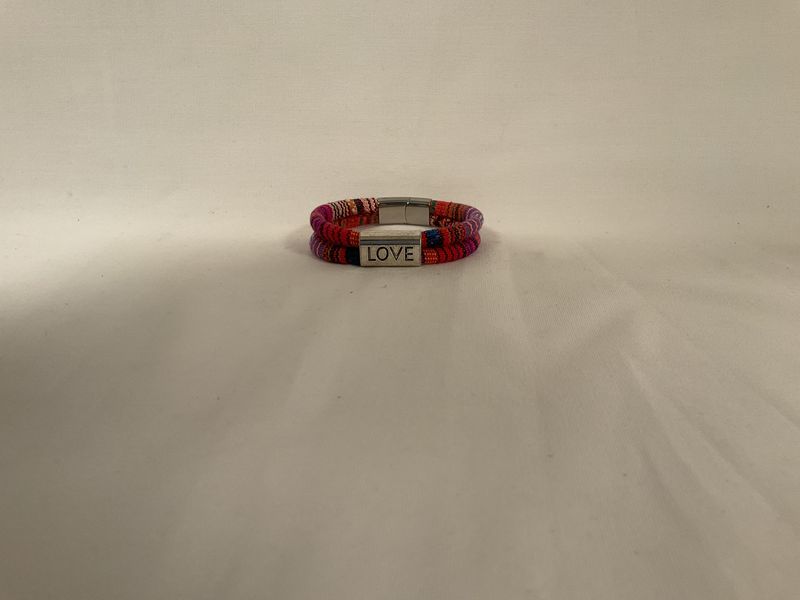 LOVE Affirmation Cotton Cord Bracelet-Tutti Frutti LOVE Affirmation Cotton Cord Bracelet-Tutti Frutti