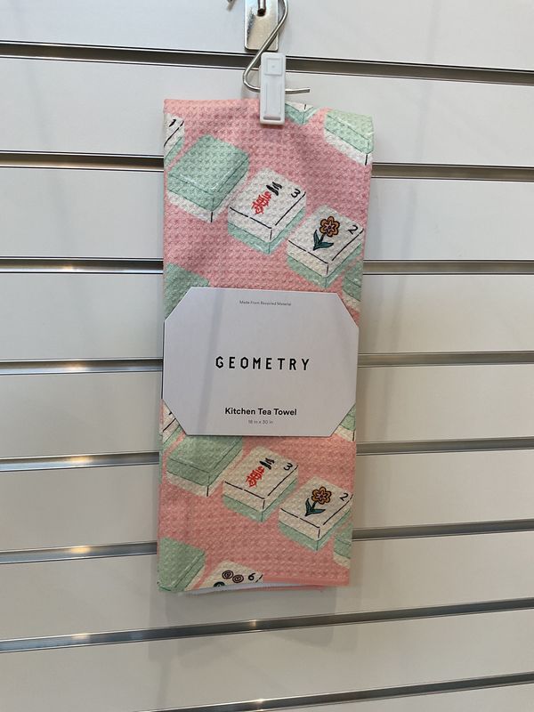 Geometry Tile Parade Tea Towel Geometry Tile Parade Tea Towel