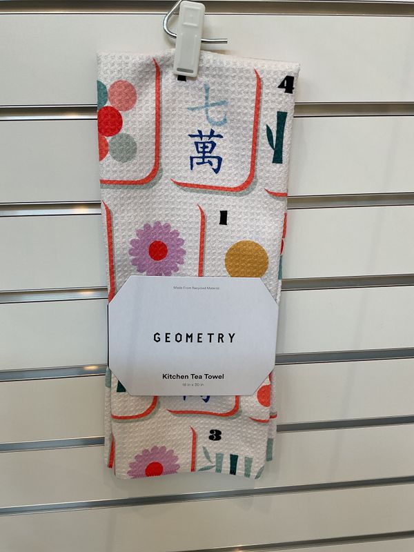 Geometry Tile Toss Tea Towel Geometry Tile Toss Tea Towel