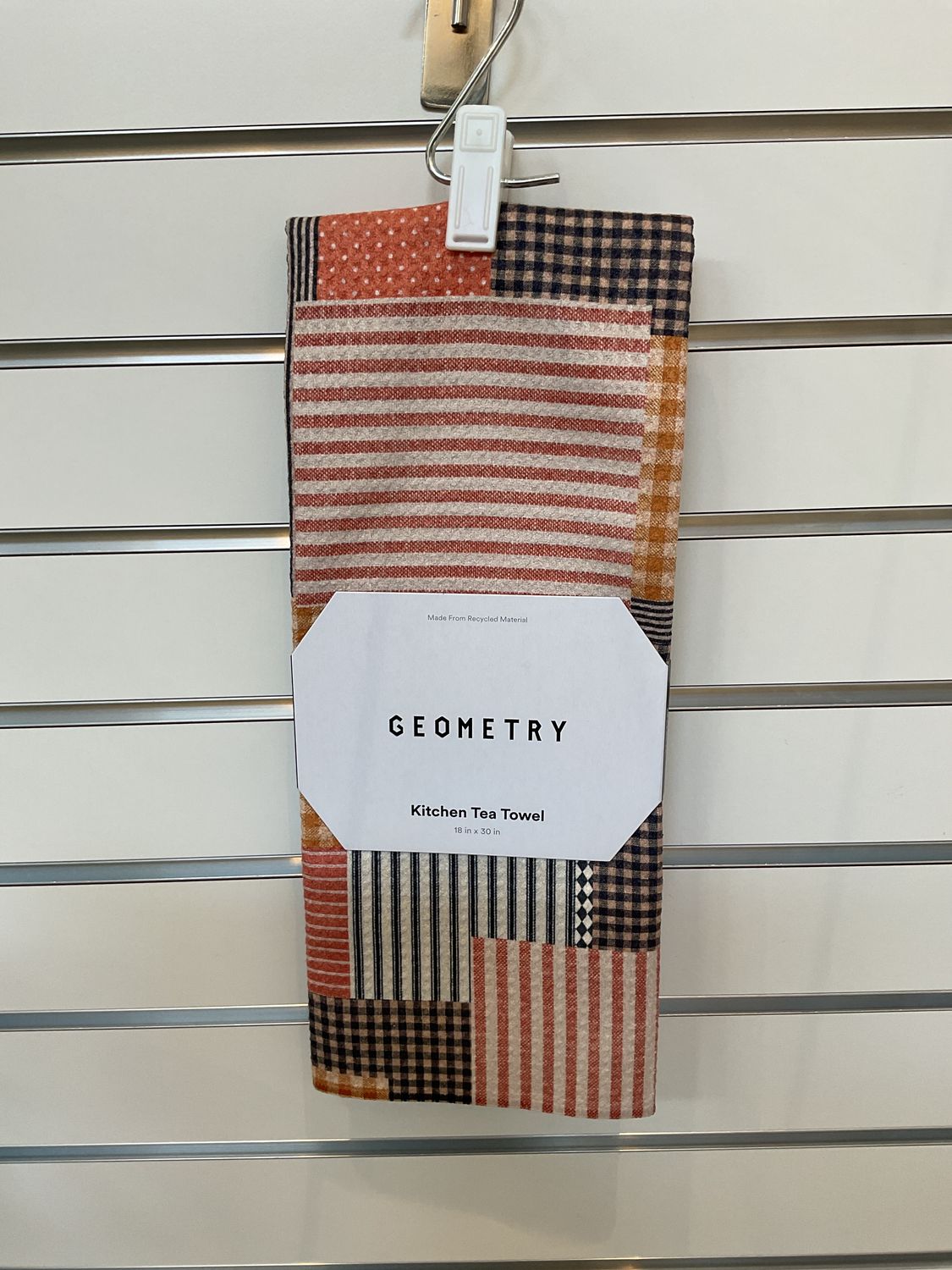 Geometry Patch and Pumpkin Tea Towel Geometry Patch and Pumpkin Tea Towel