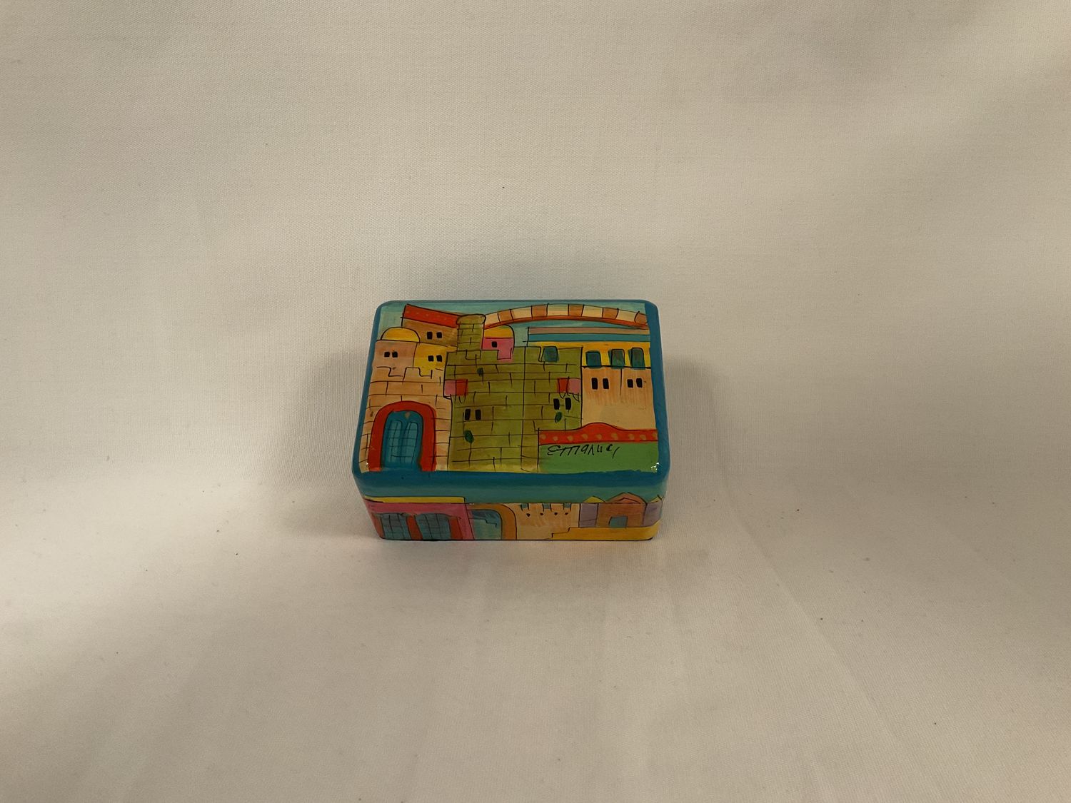 Small Hand Painted Jerusalem Box