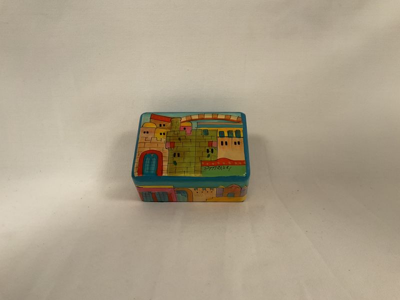 Small Hand Painted Jerusalem Box Small Hand Painted Jerusalem Box